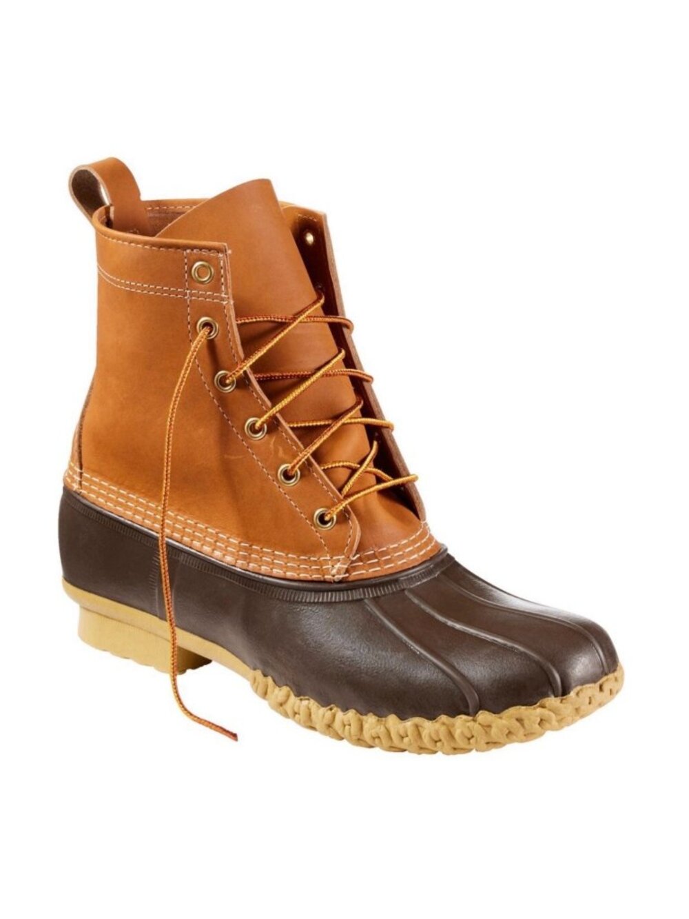 LL Bean Duck Boot Leather Rubber Women US 10